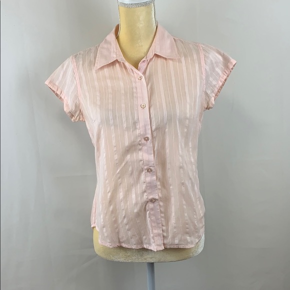 At Last & Company Pink Button Down Shirt